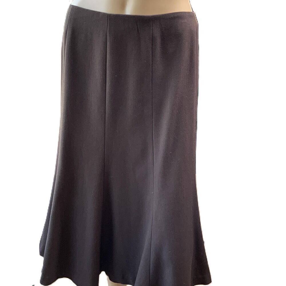 Eddie Bauer Brown Flare A Line Classiccore Aesthetic Business Womens Skirt Sz 2